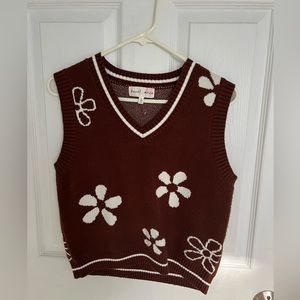 Hazel Moon Sweater Vest ~ size large